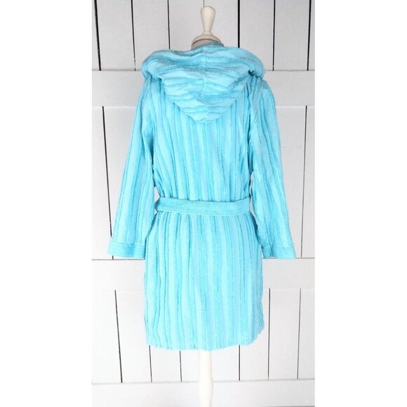 Mark Travers terry cloth cotton hooded bath spa robe - Picture 6 of 7